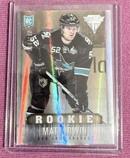 2013-14 Panini Titanium Rookie /100 Matt Irwin Rookie San Jose Sharks #146
