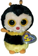 Ty Beanie Boos  STING the Bee (Solid Eyes) 6" NEW MWMTs Plush Stuffed Animal Toy