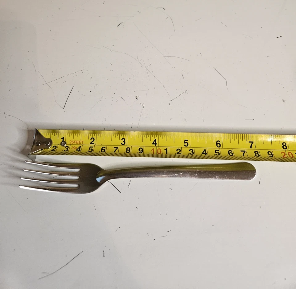 17 Piece Set Dinner Forks Tramontina Brazil 732 Stainless Steel 7" NSF Stamp - Image 4 of 4