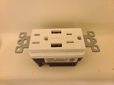LITESUN LQ-2 Wall Outlet with USB High Speed Charger 3.1A Plate