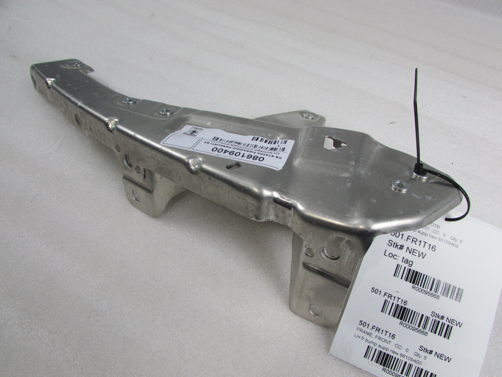 Ferrari 488 GTB, Spider, LH, Front Bumper Support Bracket, New P/N 86109400
