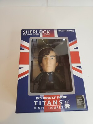 NIB Titans 4.5'' Exclusive Sherlock Benedict Cumberbatch Vinyl Figure mystery BBC