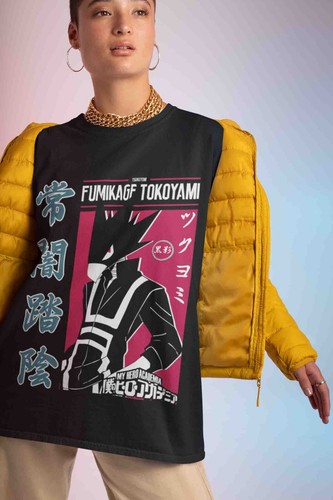 Fumikage Tokoyami Shirt My Hero Academia Bakugo Katsuki Tee Anime Midoriya Dabi - Picture 4 of 6