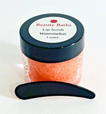 Watermelon Lip Scrub handmade exfoliating sugar scrub gift for her 1 ounce jar