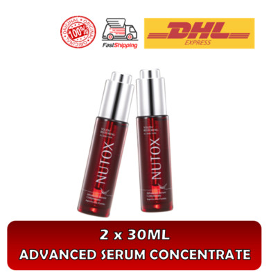 2X 30ML Advanced Serum Concentrate NUTOX Youth Restoring Skin Elasticity