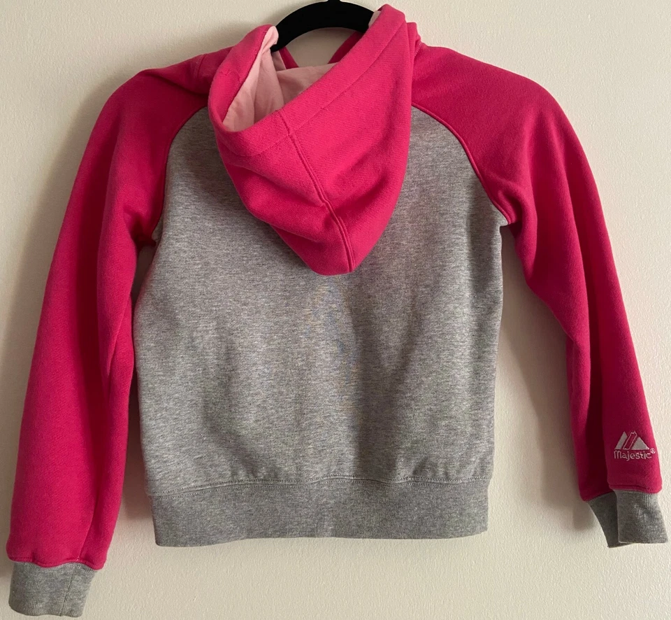 Sudadera Chicago White Sox Niñas Rosa y Gris Talla 7- Majestuosa *Ligeramente Usada* Foto 3 de 4