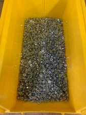 #6-32 Serrated Flange Hex Nut Case Hardened Steel Zinc