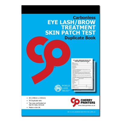Cherry NCR Wimpern-/Brauenbehandlung Hautpflaster Test Duplikat 2-teilig Buch A5 