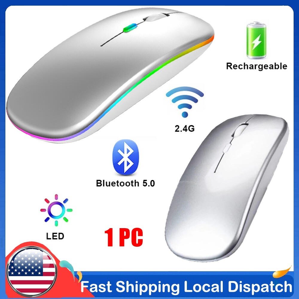 Wireless Silent Rechargeable Optical Mouse for Office and Mobile Use-image