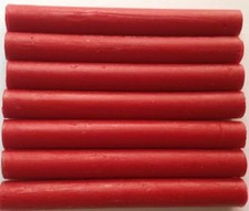 Traditional Bright Red Glue Gun Sealing Wax - 7 Sticks, approx 4" long