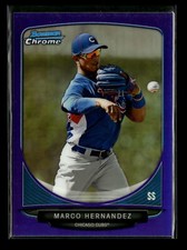 2013 Bowman Chrome #BCP115 Marco Hernandez Prospects Purple Refractors #/199
