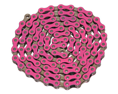 YBN Single Speed Bicycle Chain 1/2''X1/8'' 112 Links BMX Freestyle Chain 9 Colors.