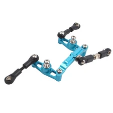 RC On Road Car Aluminum Ball Bearing Crank Steering Kit for Tamiya TT02/TT02D
