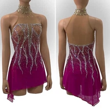 ice figure skating competition dress Gymnastics costume dance Dress dyeing
