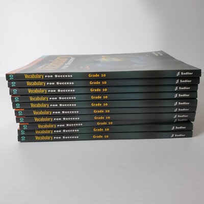 Homeschool Set Sadlier English Vocabulary For Success Grade 10 Student Workbook 