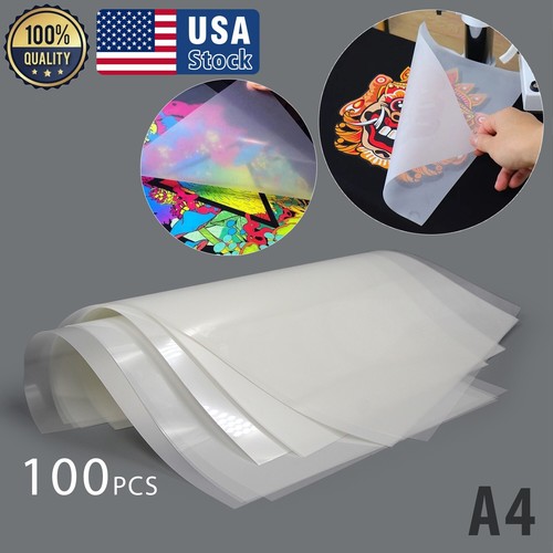 US 100 Sheets Premium A4 PET Transfer Film DTF Heat Transfer for DTF Printer eBay