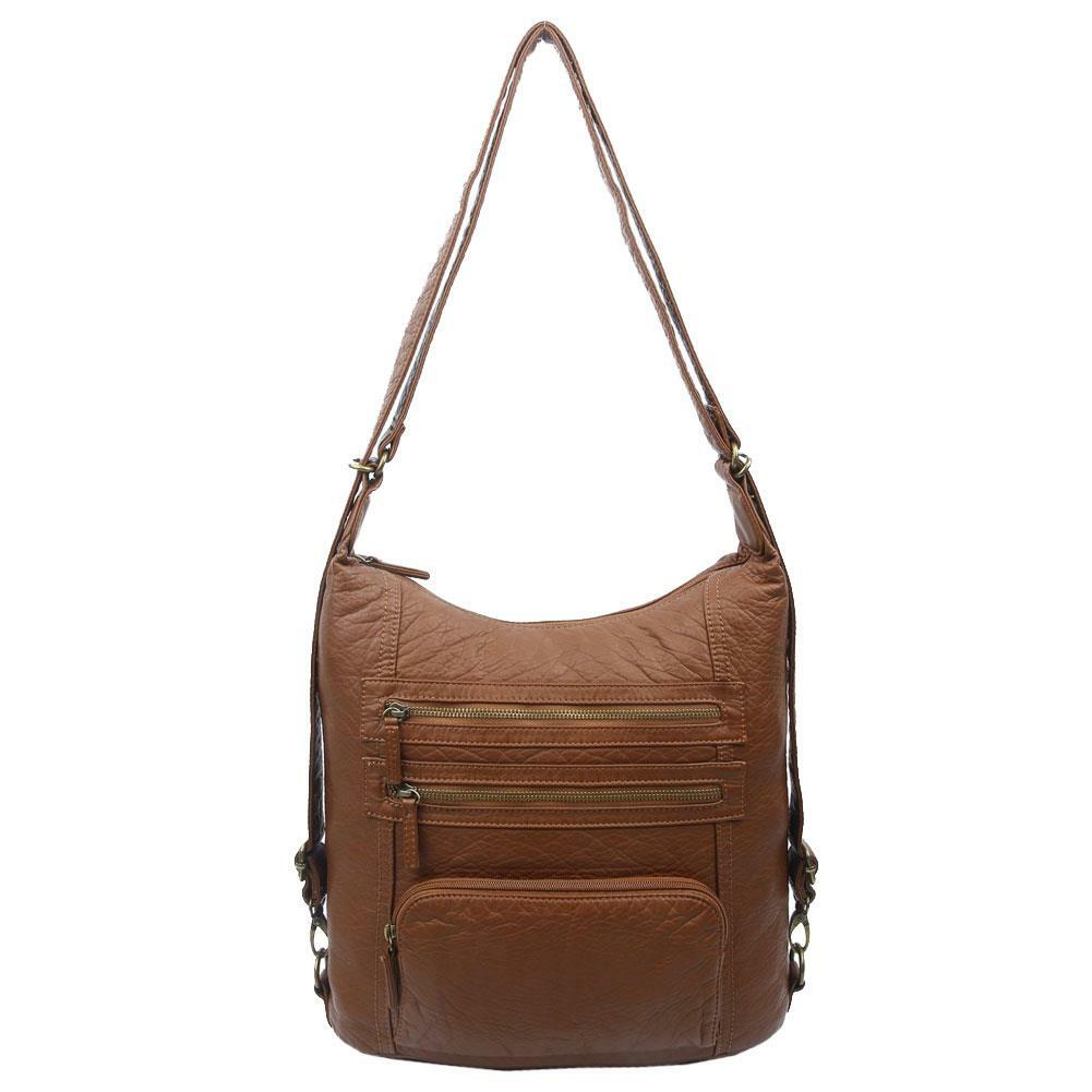 leather crossbody backpack