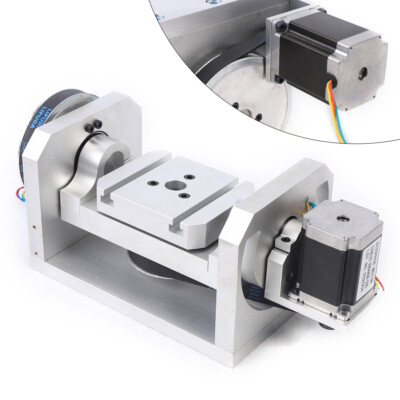 CNC Indexing Head CNC 4th Axis 5th Axis Rotary Axis 98MM Center Height Aluminum