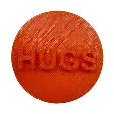 HUGS CANDY HEART COOKIE STAMP EMBOSSER MADE IN USA PR5462