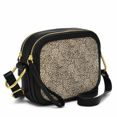 Nuevo con etiquetas Raro Fossil Elle Bandolera Bolso de pelo blanco Cheetah  Becerro ZB7843504 | eBay