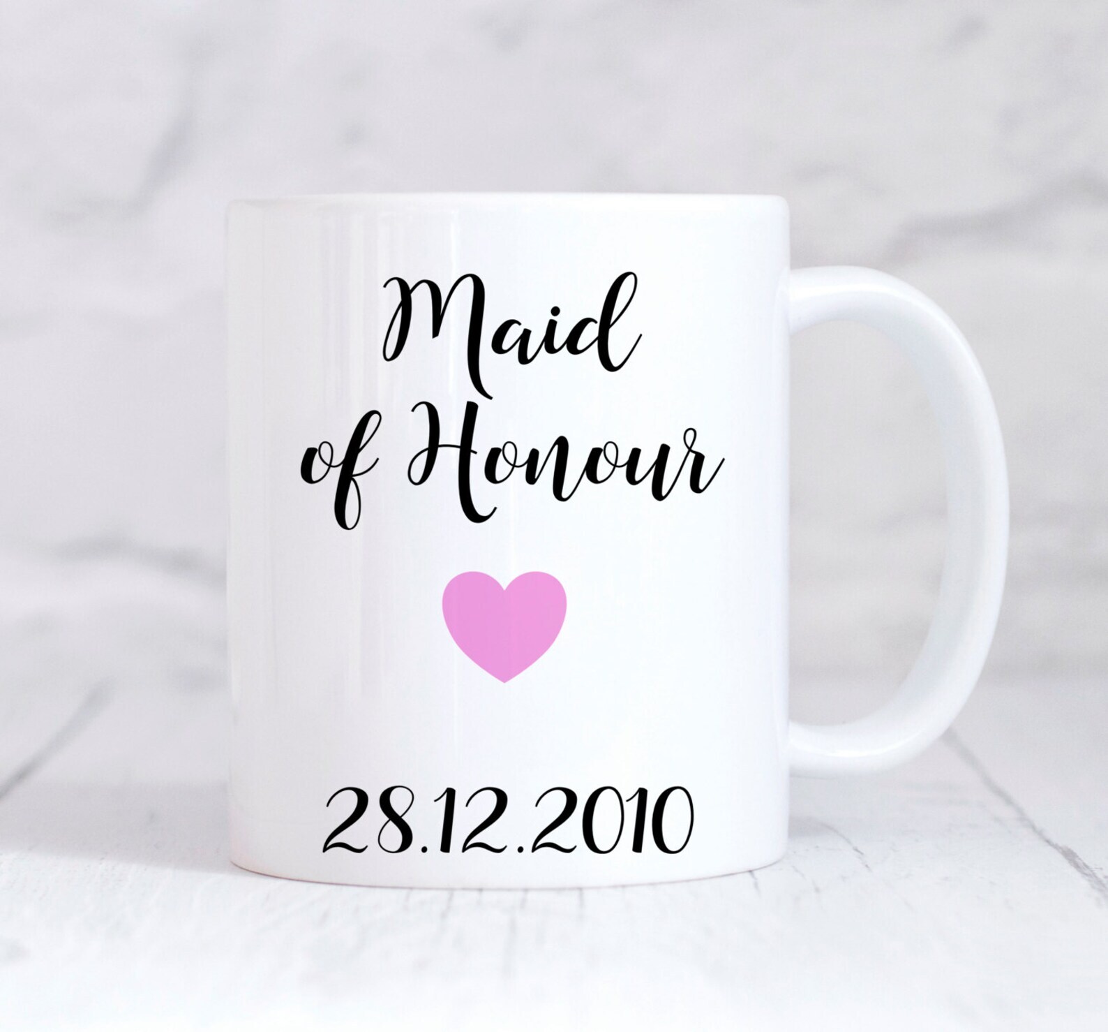 Maid Of Honour Mug Maid Of Honour Gift Wedding Thank You Gift Personalised