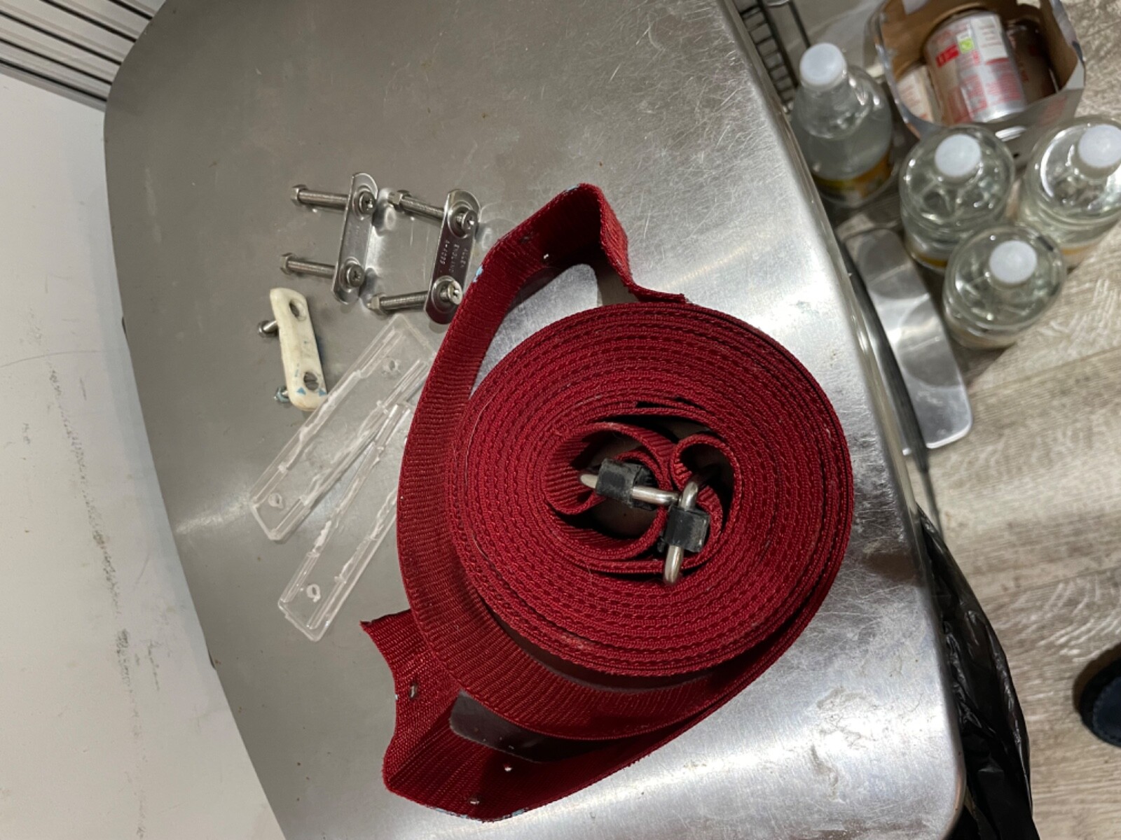 Sailing dinghy toe straps with fixing parts Wayfarer GP14 Enterprise Solo Mirror eBay