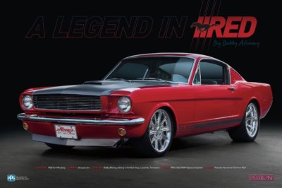 PPG APPOSBA18 Deltron Bobby Alloway Mustang Legend In Red Full Color Wall Poster