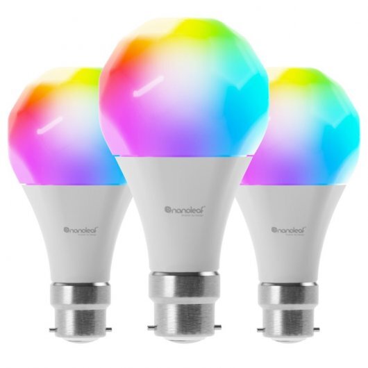 Nanoleaf Essentials Bulb A60 Pack de 3 Bombillas LED RGB Regulable 9W B22