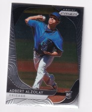 2020 PANINI PRIZM BASEBALL ADBERT ALZOLAY ROOKIE CARD 101. rookie card picture