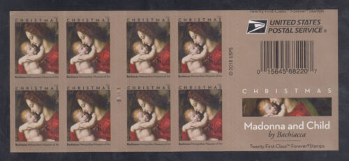 US Stamp #5331 Madonna+Child Booklet, Miscut, Imperf Between Outer Margins XF NH