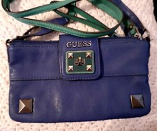 Guess vintage green and blue Crossbody Purse