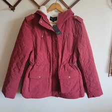 Nwt Eden Society Quilted Jacket Sherpa Lined Red Extra Large Xl