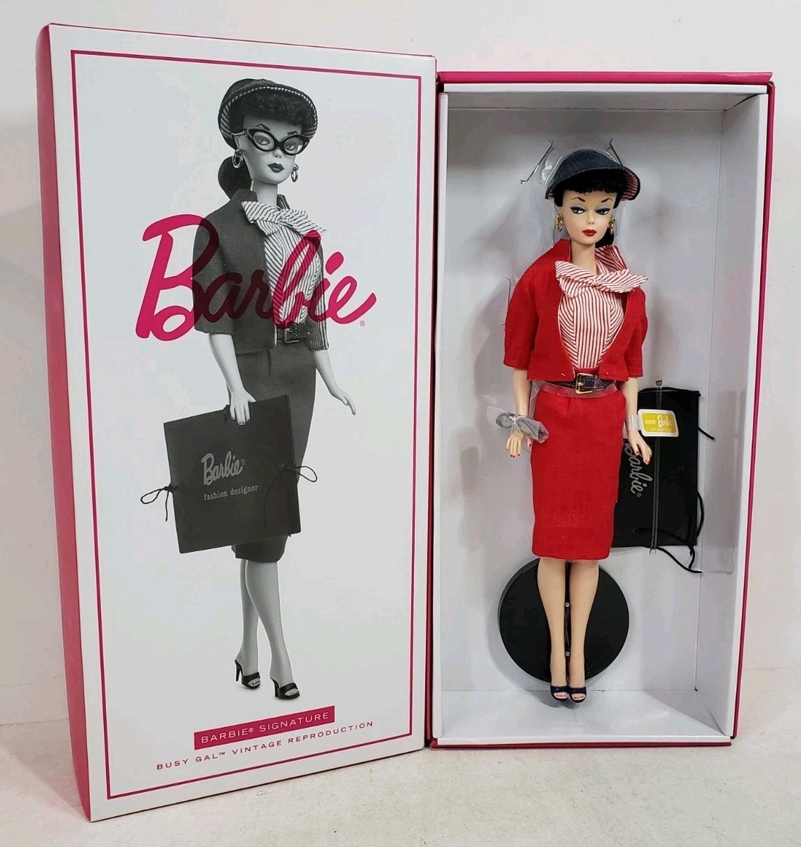 1960 VINTAGE REPRO BUSY GAL BARBIE DOLL 2018 GOLD LABEL MATTEL