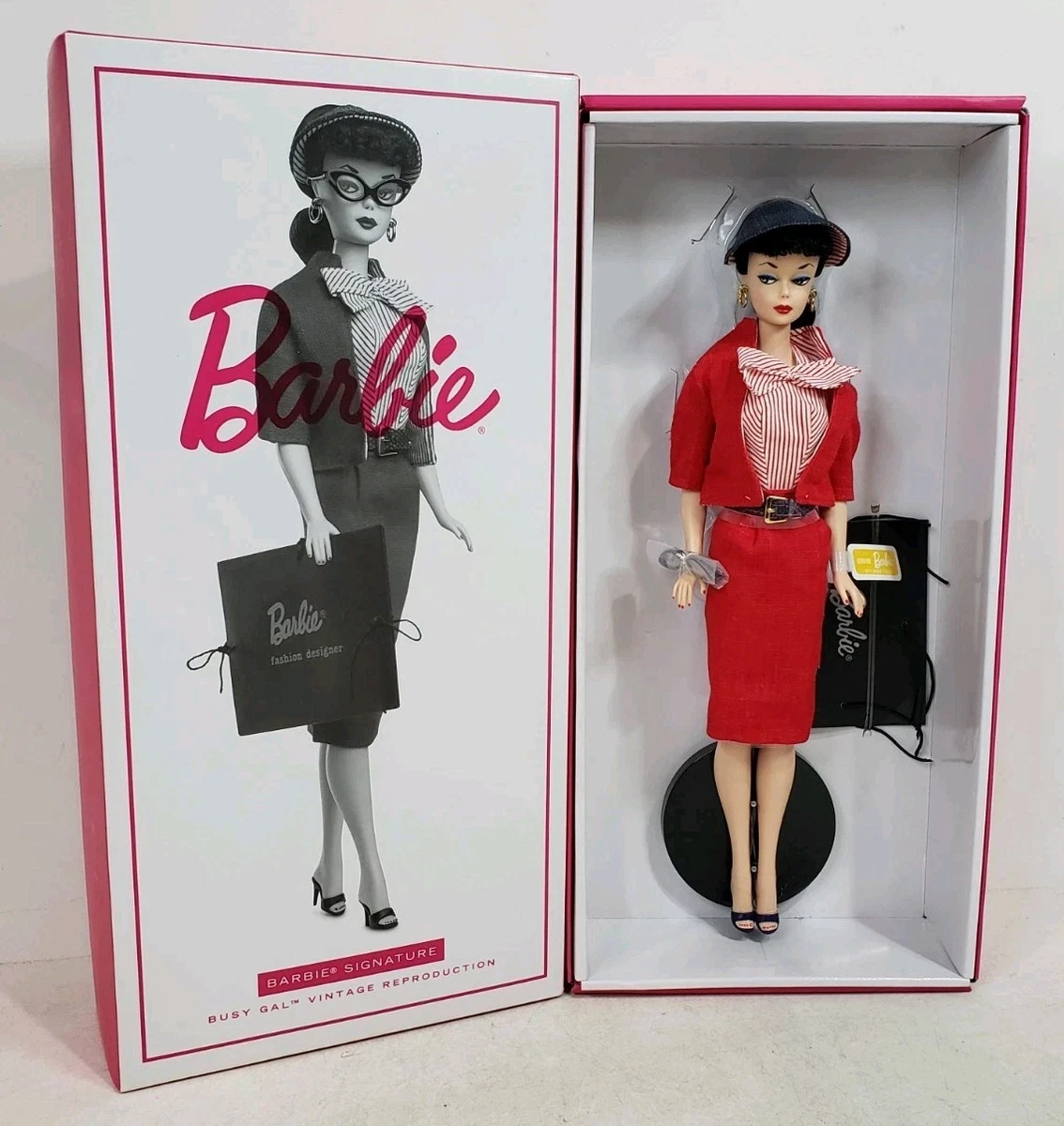1960 VINTAGE REPRO BUSY GAL BARBIE DOLL 2018 GOLD LABEL MATTEL