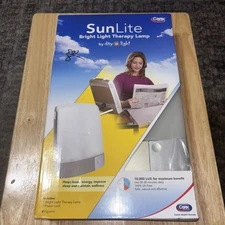 Carex Health Brands Sunlite Bright Light Therapy Lamp P801 Silver 10,000 LUX 