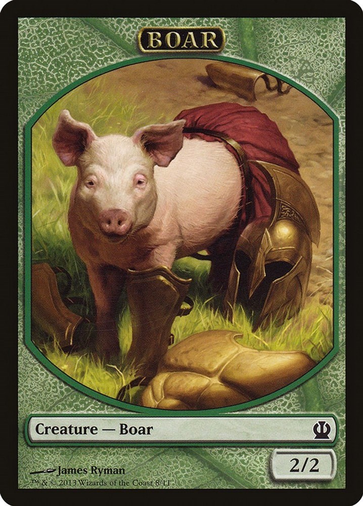 Boar Token - [THS - 8] - NM - MTG - Theros