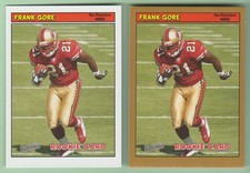 FRANK GORE 2005 Topps Bazooka Rookie Card Lot Base RC #177 & GOLD SP RC #177 HOF