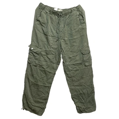 C&C California Cargo Pants Womens Large Green Lyocell Drawstring Utility 11027 - Image 1 of 4