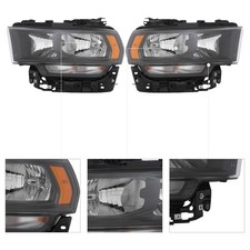 Halogen Headlight For Dodge RAM 2500 3500 Tradesman&Bighorn Halogen Model 19-24