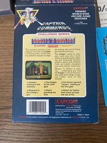 Ghosts 'n Goblins Nintendo NES 1986 CIB 3 Screw Complete With Inserts