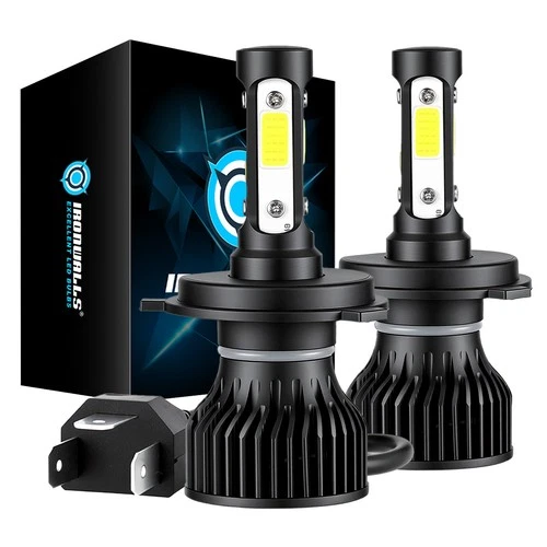 4-Sides H4 9003 360000LM 2400W LED Headlight Kit Hi/Lo Beam Bulbs 6000K