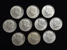 10 Lot - 1968 D Kennedy Half Dollars - Very Fine condition - 40% Silver - ¢50