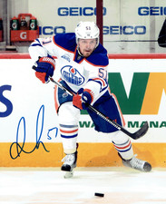 ANTON LANDER Signed 8x10 Photo EDMONTON OILERS