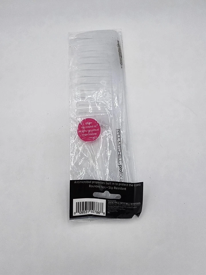 Peine desenredante Paul Mitchell Pro Tools, diente ancho 3 unidades, blanco/claro Foto 3 de 3