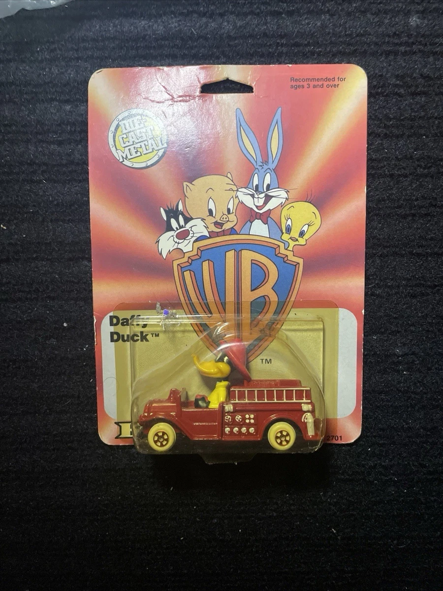 LOONEY TUNES DAFFY Canard Voiture des Pompiers Métal
