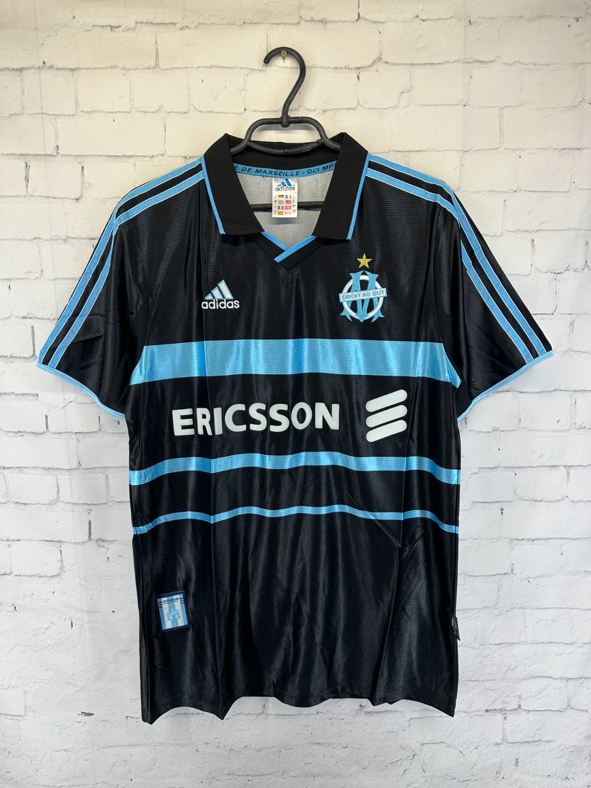OLYMPIQUE MARSEILLE 1999 2000 VINTAGE RETRO SOCCER FOOTBALL SHIRT JERSEY THIRD