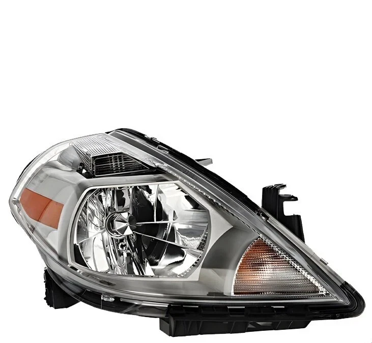 Front Bumper Cover Primed Plastic & Headlights Kit For 2007-2012 Nissan Versa Foto 4 de 4