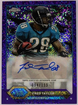 2023 Topps Composite - Topps Chrome Autographs Fred Taylor #TCA-FT Purple /199