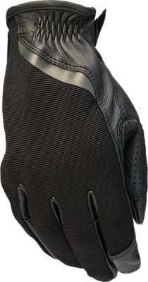 Z1R Ward Gloves Black Large Deerskin Leather Coolmax Spandex 3301-5141