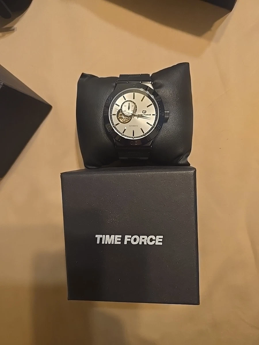 Time Force Status GMT TF/A5020MN-020L Automatic Watch  Black Water Resistant